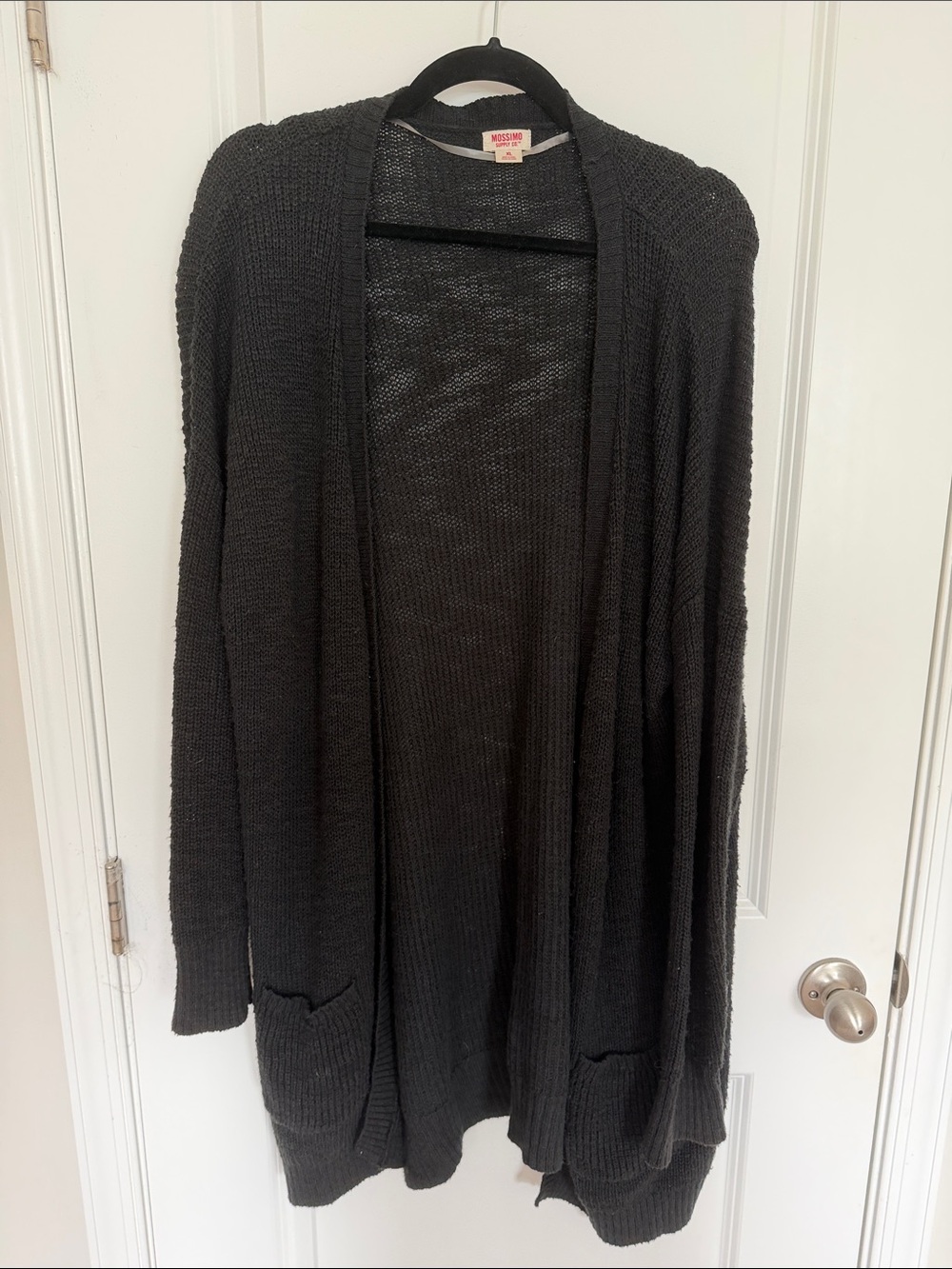 Mossimo Supply Co. Open-Front Women's Cardigan Sweater in Black XL